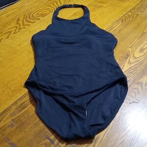 Andie Womens BLACK Bathing Suit LARGE Swimwear One Piece Swim LUZON NEW Summer